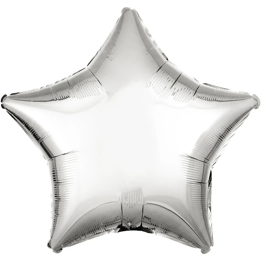 Anagram 28” Jumbo Star - Metallic Silver (FLAT)